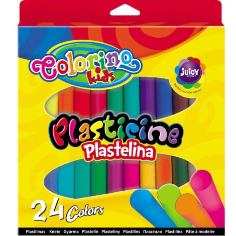 Plastelina Colorino Kids okrągła, 24 kolory